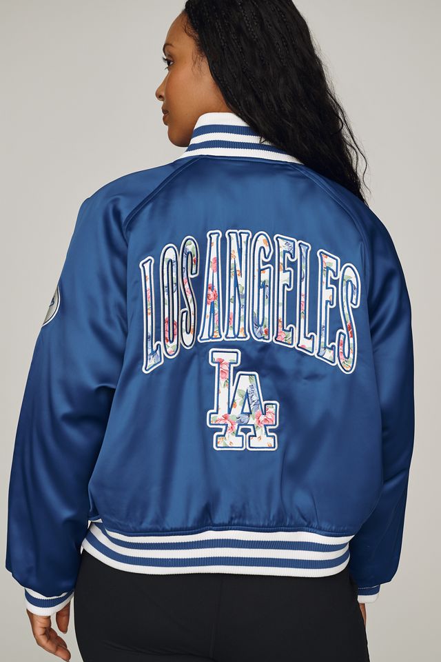 The Wild Collective Satin Varsity Bomber Jacket | Anthropologie