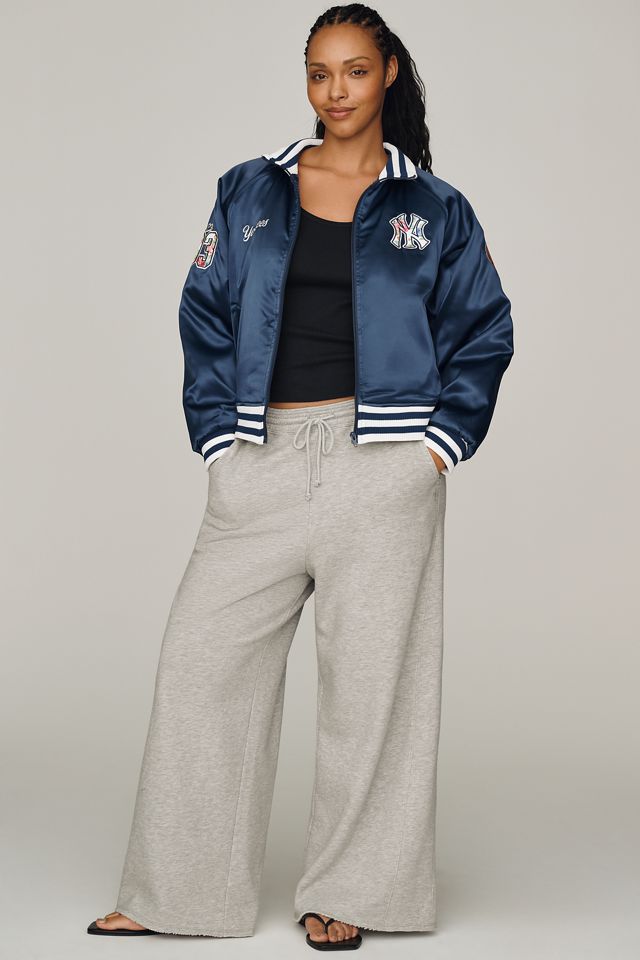 The Wild Collective Satin Varsity Bomber Jacket #7