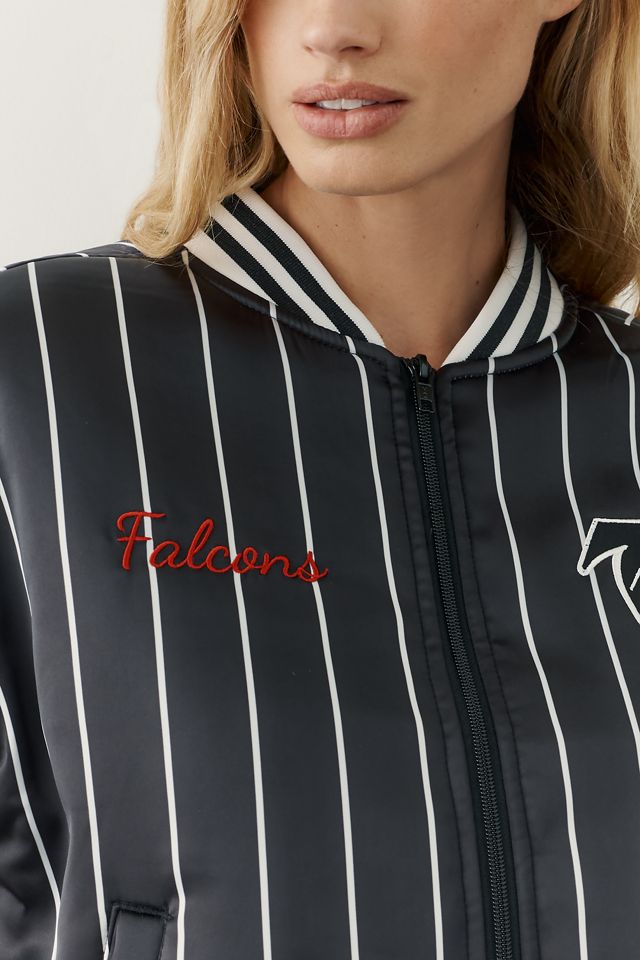 The Wild Collective NFL Pinstripe Varsity Jacket #1