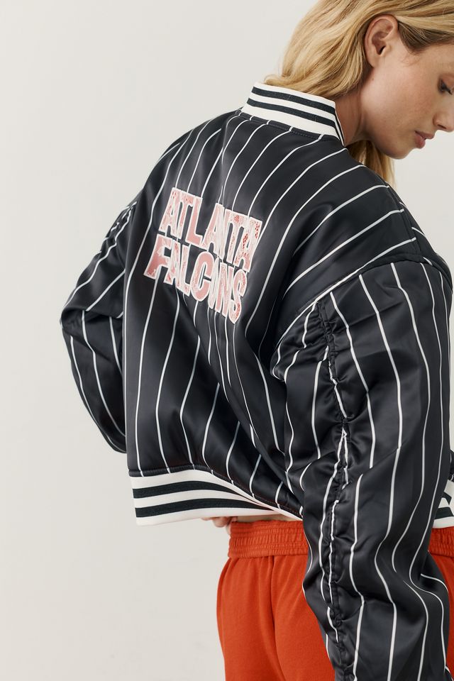 The Wild Collective NFL Pinstripe Varsity Jacket #2