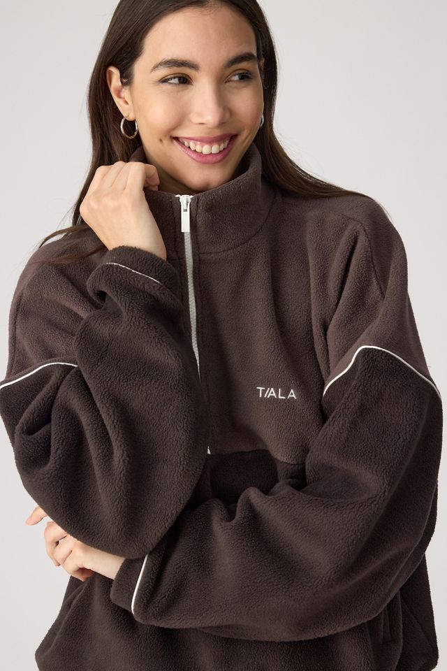 Felpa in pile con mezza zip TALA #2