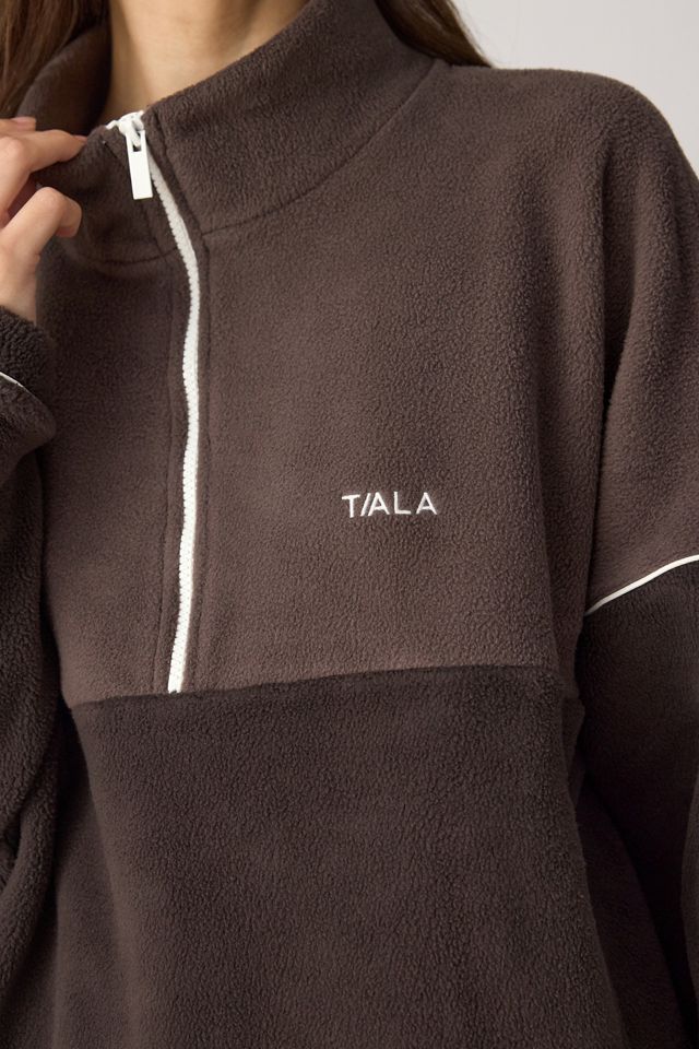 Felpa in pile con mezza zip TALA #3