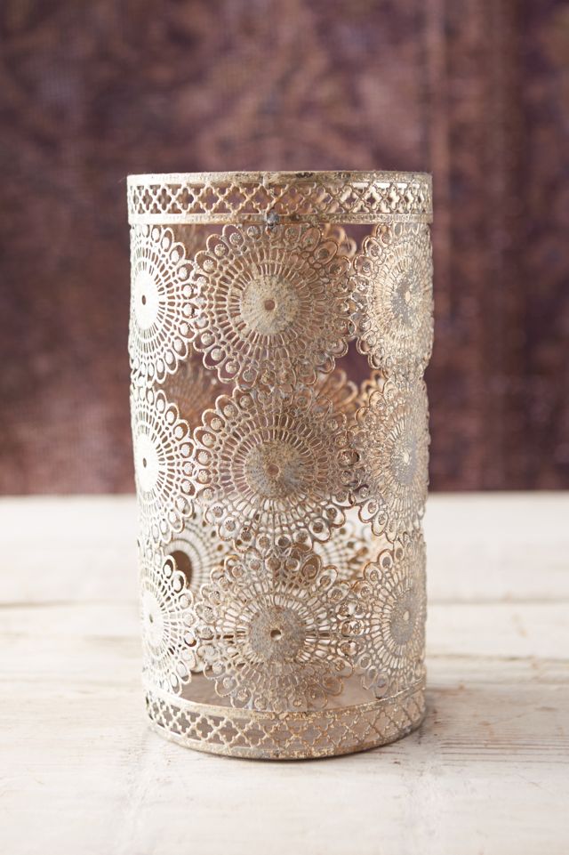 Punched Lace Votive Holder #1