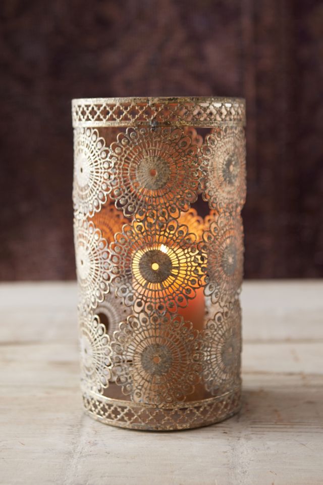 Punched Lace Votive Holder #2