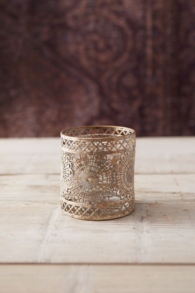Punched Lace Votive Holder #3
