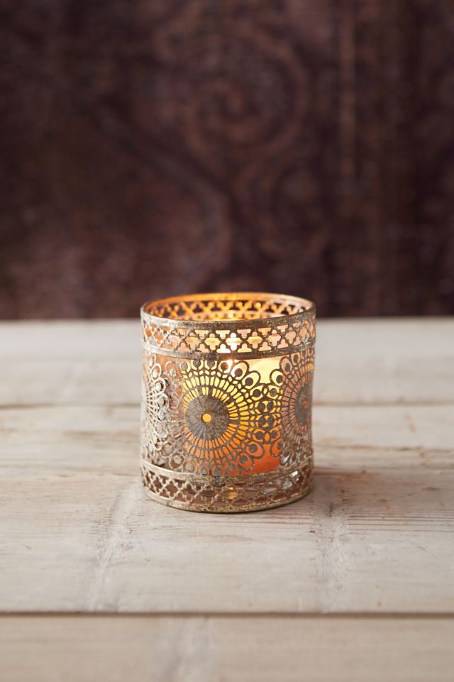 Punched Lace Votive Holder #4