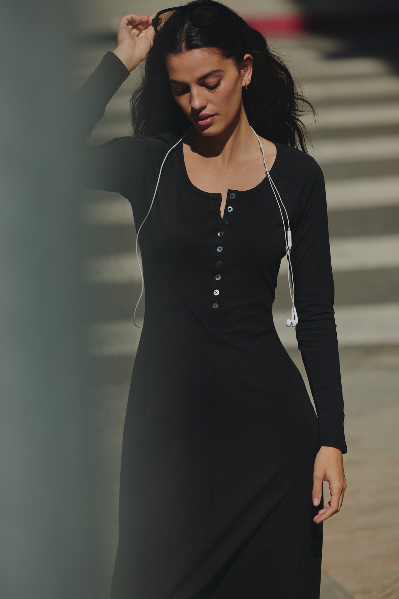 LSPACE x Anthropologie Long-Sleeve Maxi Dress