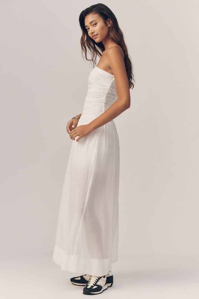 Sundry Voile Ruched Maxi Dress #1