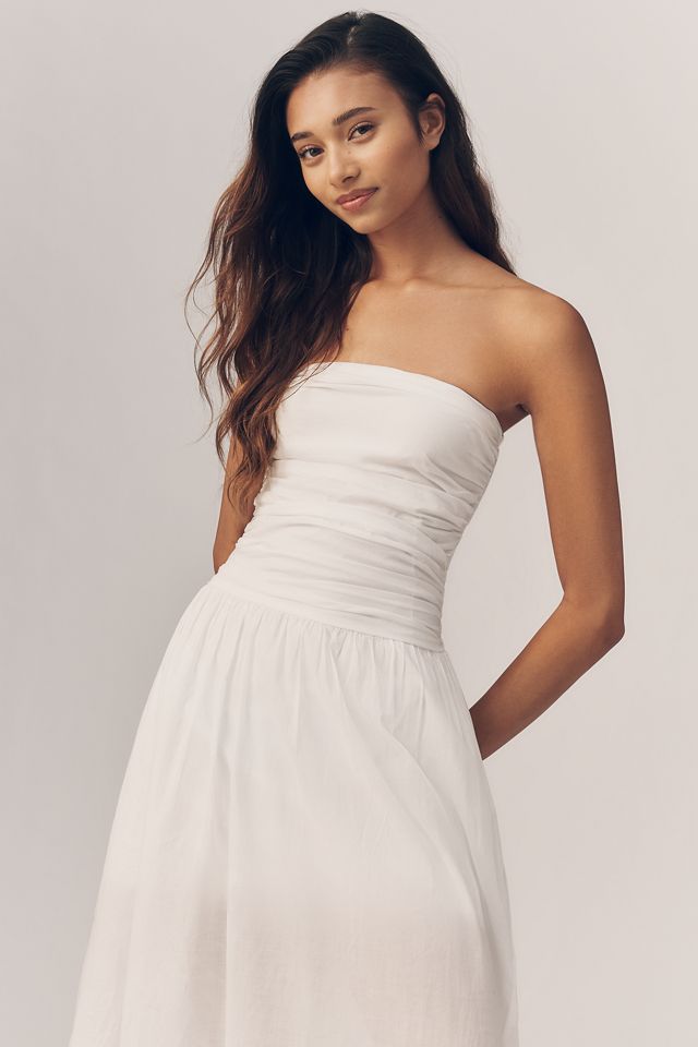 Sundry Voile Ruched Maxi Dress #2