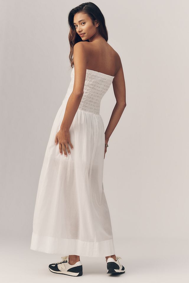 Sundry Voile Ruched Maxi Dress #3