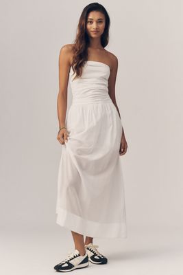 Sundry Voile Ruched Maxi Dress