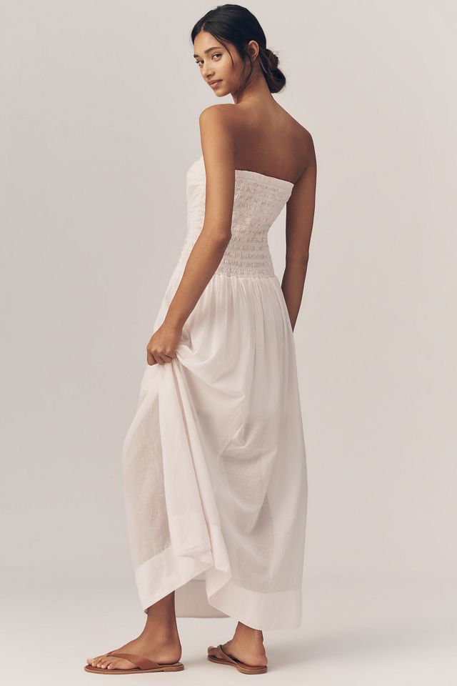 Sundry Voile Ruched Maxi Dress #2