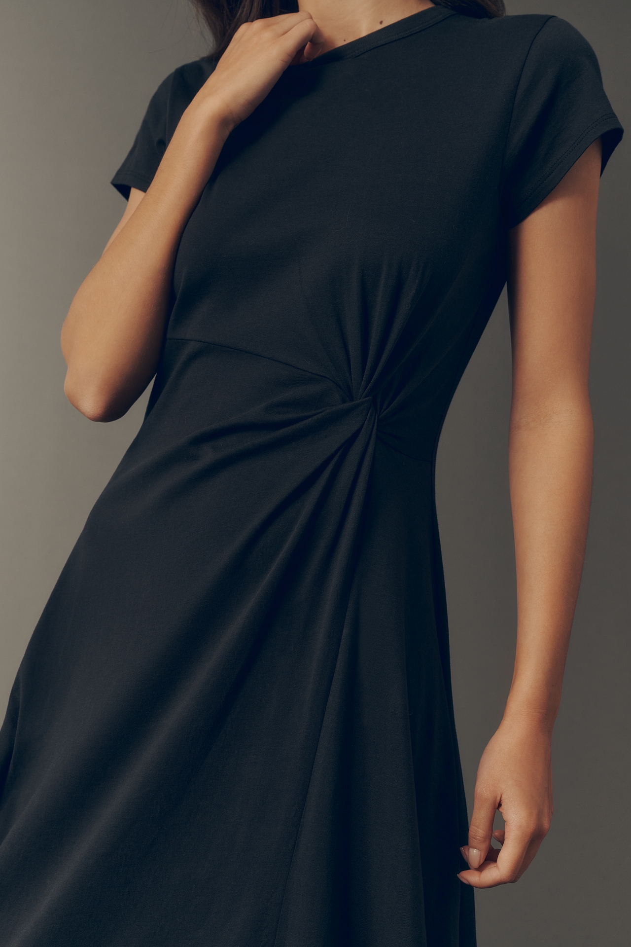 Nation Los Angeles Cotton Frida Twist Midi Dress