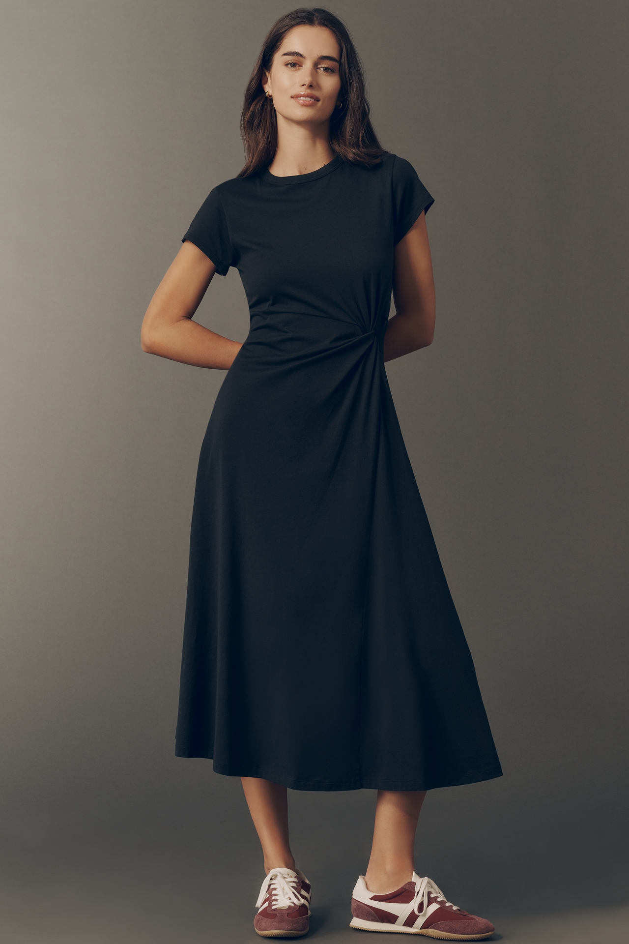 Nation Los Angeles Cotton Frida Twist Midi Dress