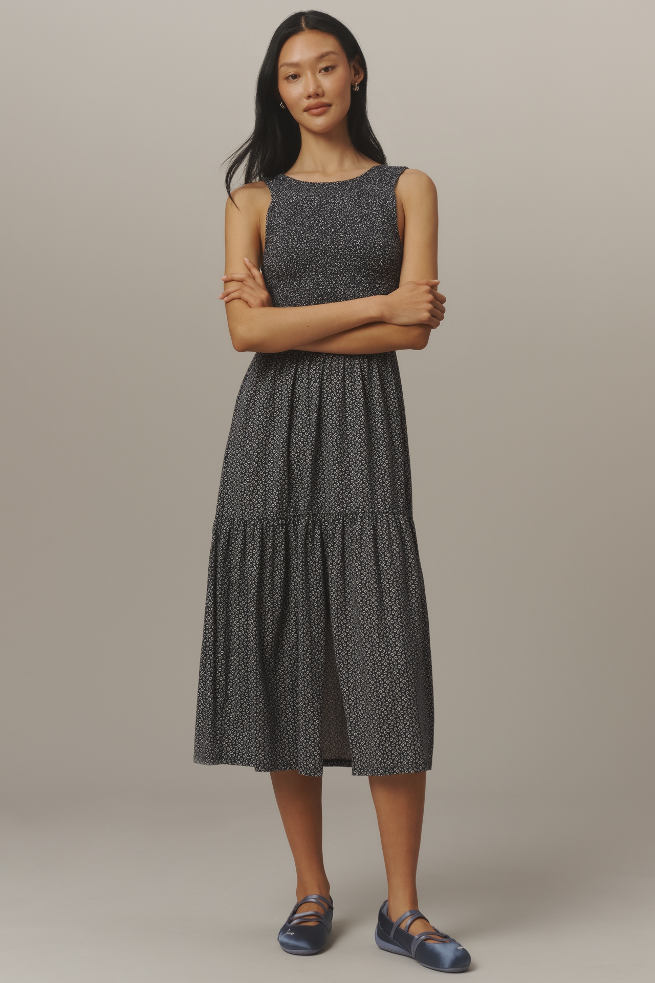 Nation Los Angeles Cotton Clementine Midi Dress