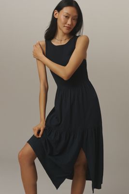Nation Los Angeles Clementine 100% Cotton Midi Dress