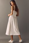 slim fit dress slacks Jenny Smocked Midi Dress