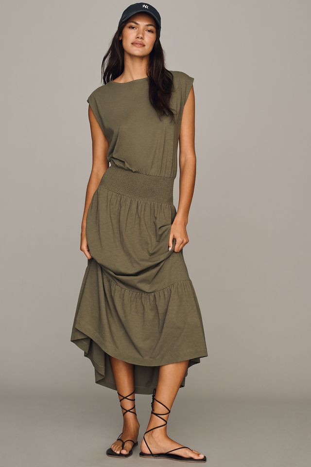 Nation Los Angeles Evonne Short-Sleeve Cotton Midi Dress #2