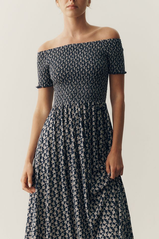Nation Los Angeles Vivian 100% Pima Cotton Midi Dress #1