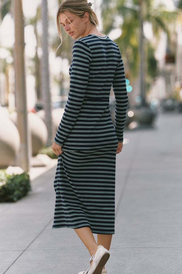 Daily Practice Twist Cotton Stretch Midi Dress #2