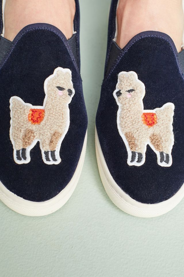 Soludos Velvet Llama Sneakers #3