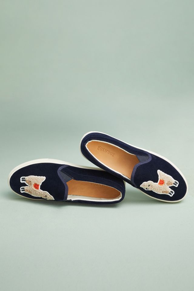 Soludos Velvet Llama Sneakers #4