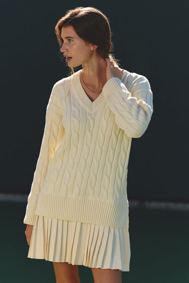 English Factory Pleated Twofer Mini Dress #1