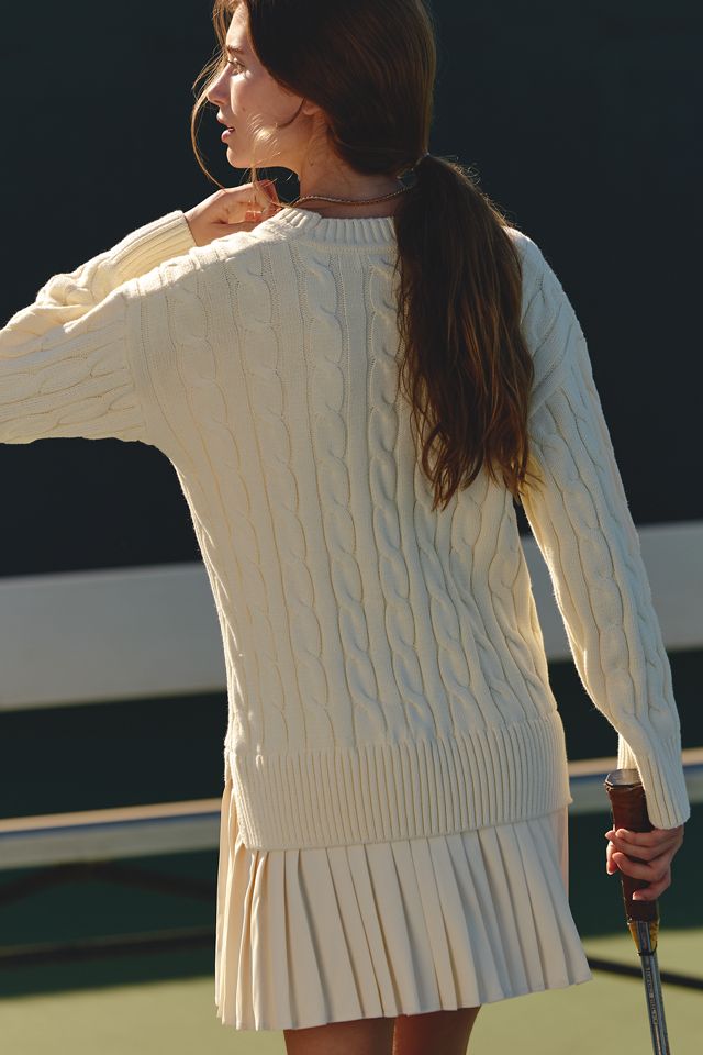 English Factory Pleated Twofer Mini Dress #2