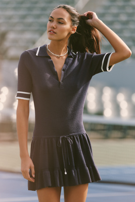 The Upside Knit Polo Mini Dress | Anthropologie