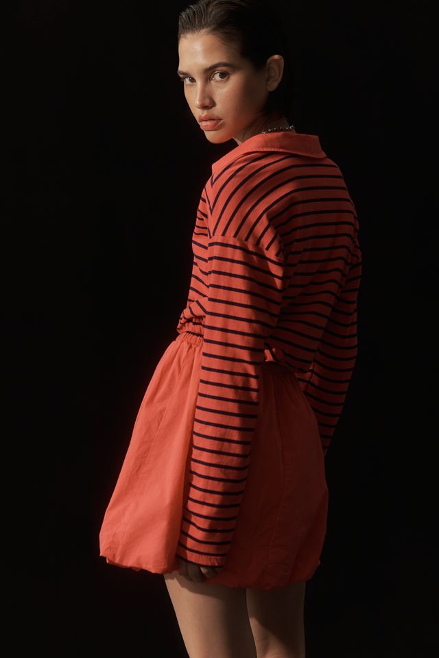 ハイアンドHIAND Ruffled-Hem Polo Dress フリル adidas SS RUFFLE