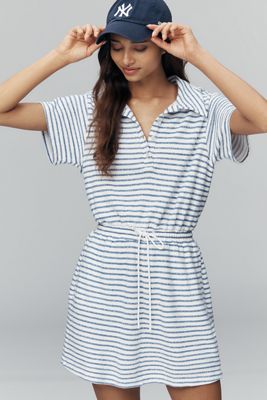 Sundry Short-Sleeve Stripe Mini Dress