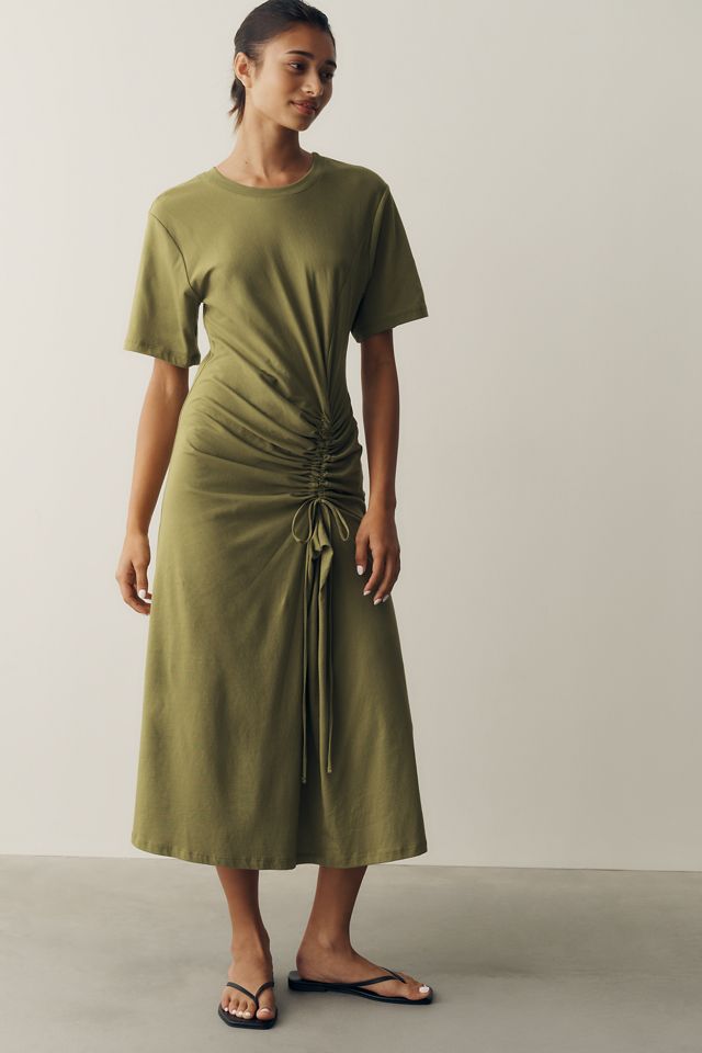 Daily Practice 100% Cotton Ruched T-Shirt Dress #2