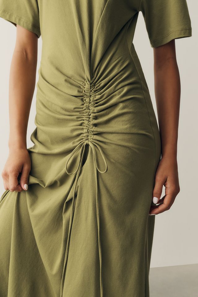 Daily Practice 100% Cotton Ruched T-Shirt Dress #3