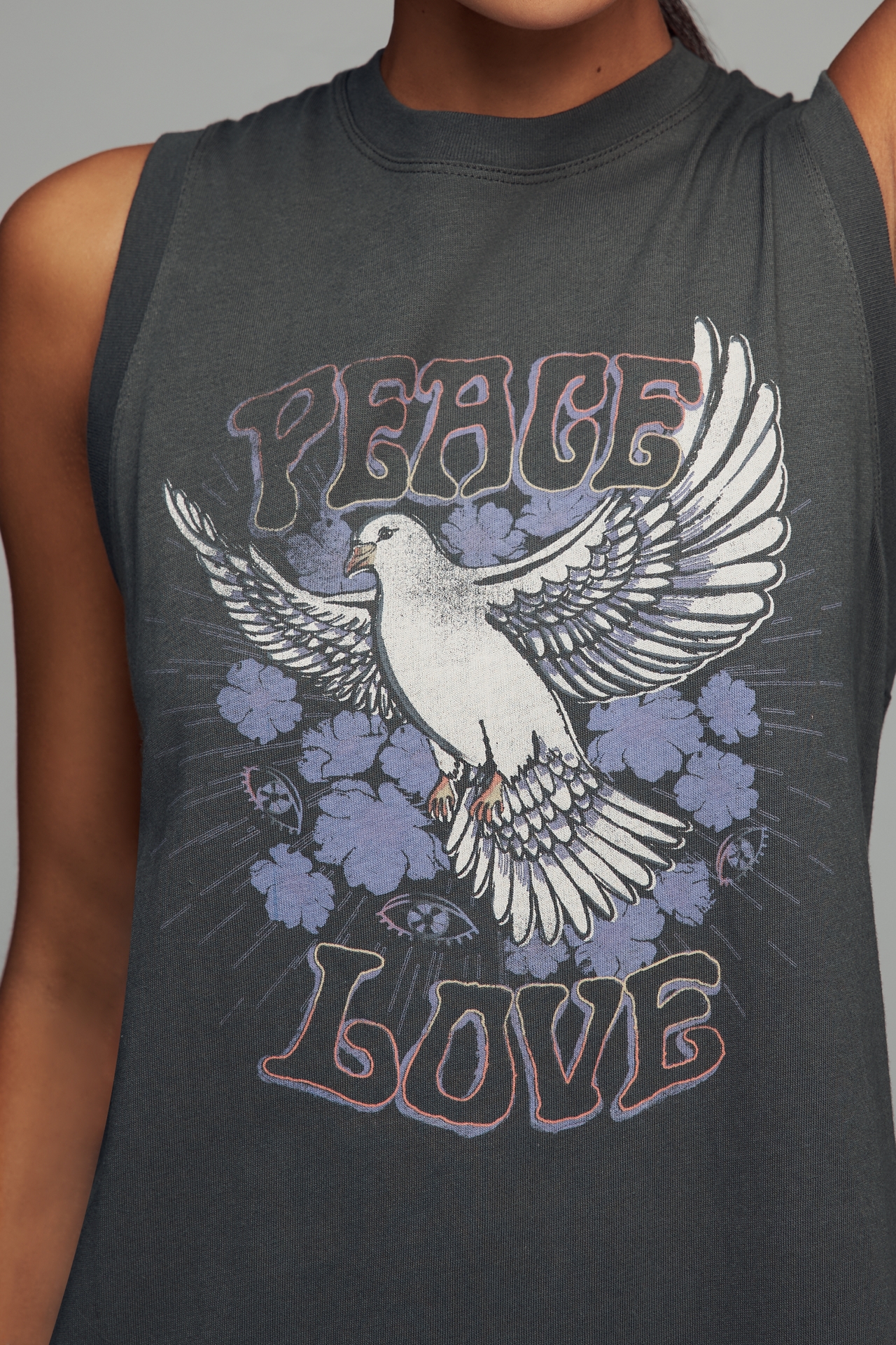 Spiritual Gangster Peace Love Midi Tank Dress