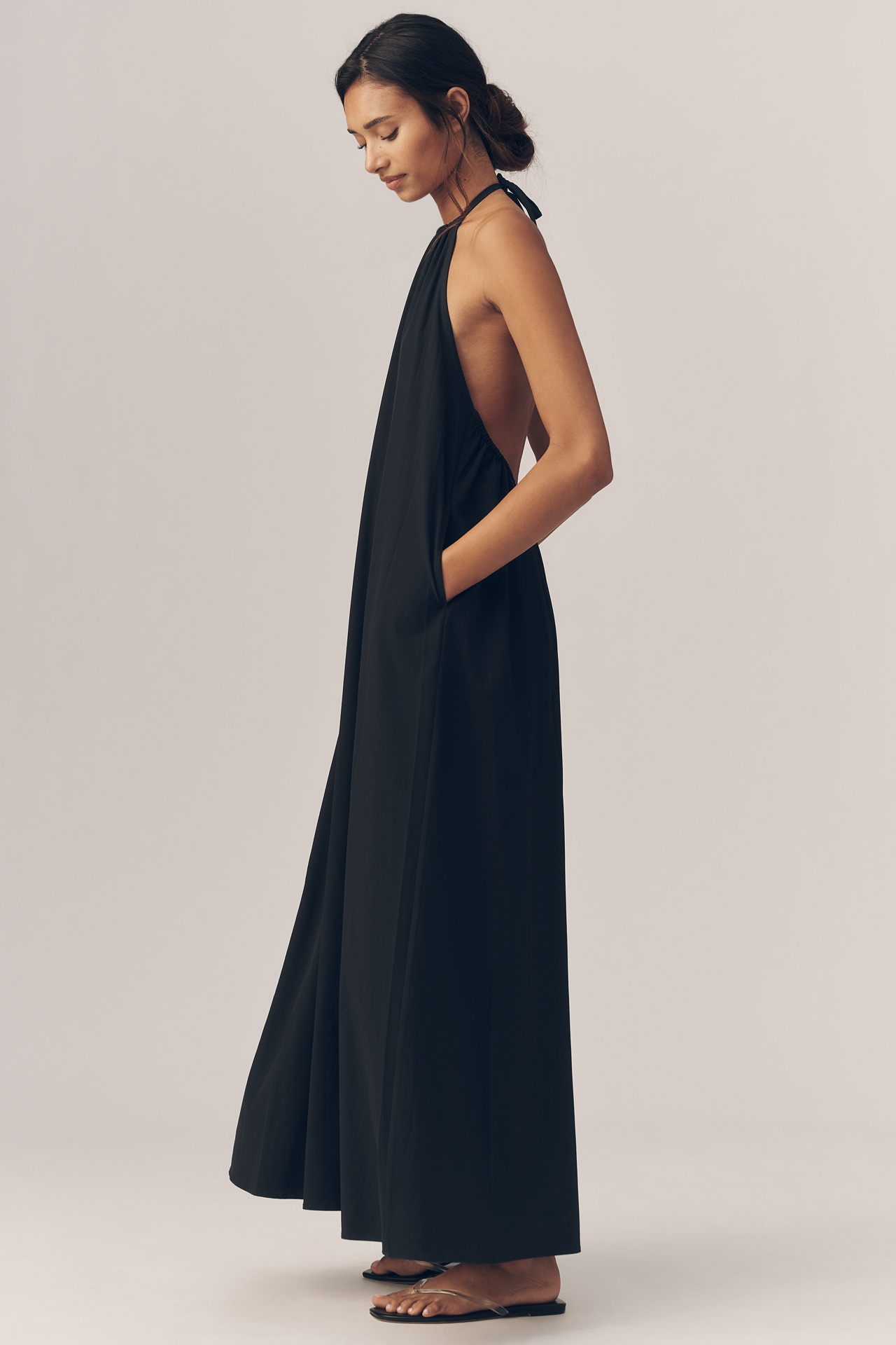 Beyond Yoga Go With The Flow Halter Dress