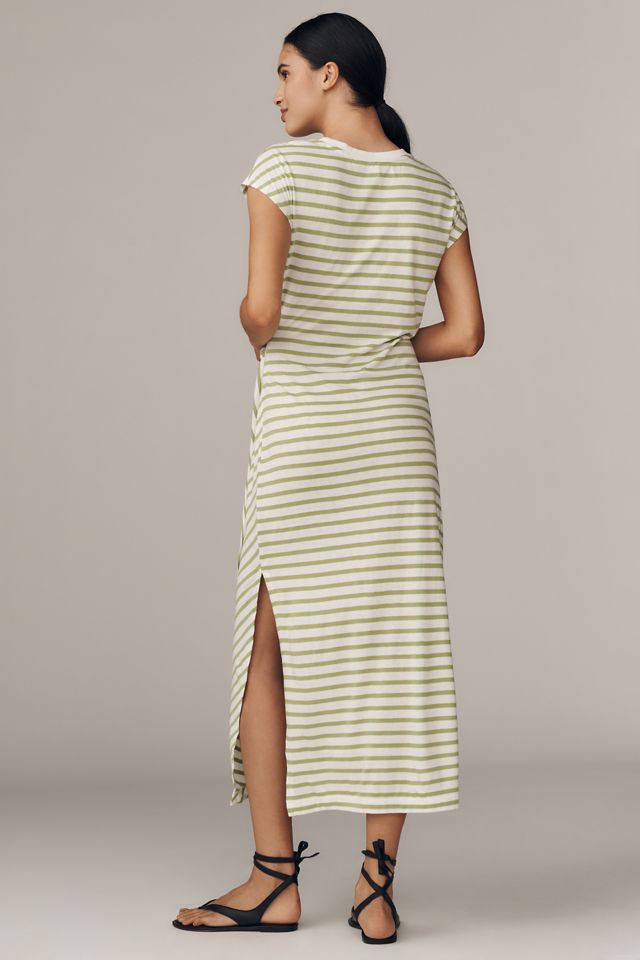 Daily Practice Tiebreaker Muscle-Sleeve Midi Dress #2
