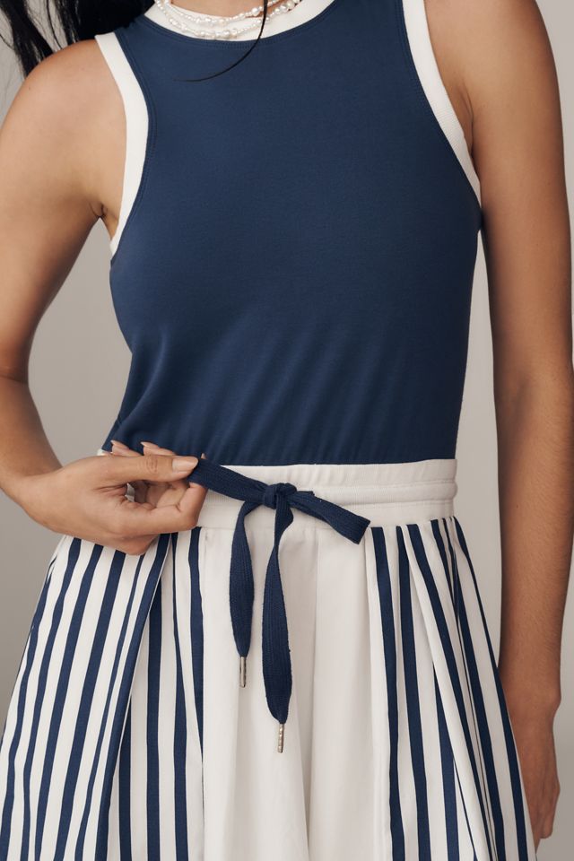 Daily Practice Drawstring Twofer Midi Dress #1