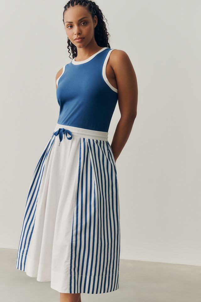 Daily Practice Drawstring Twofer Midi Dress #4