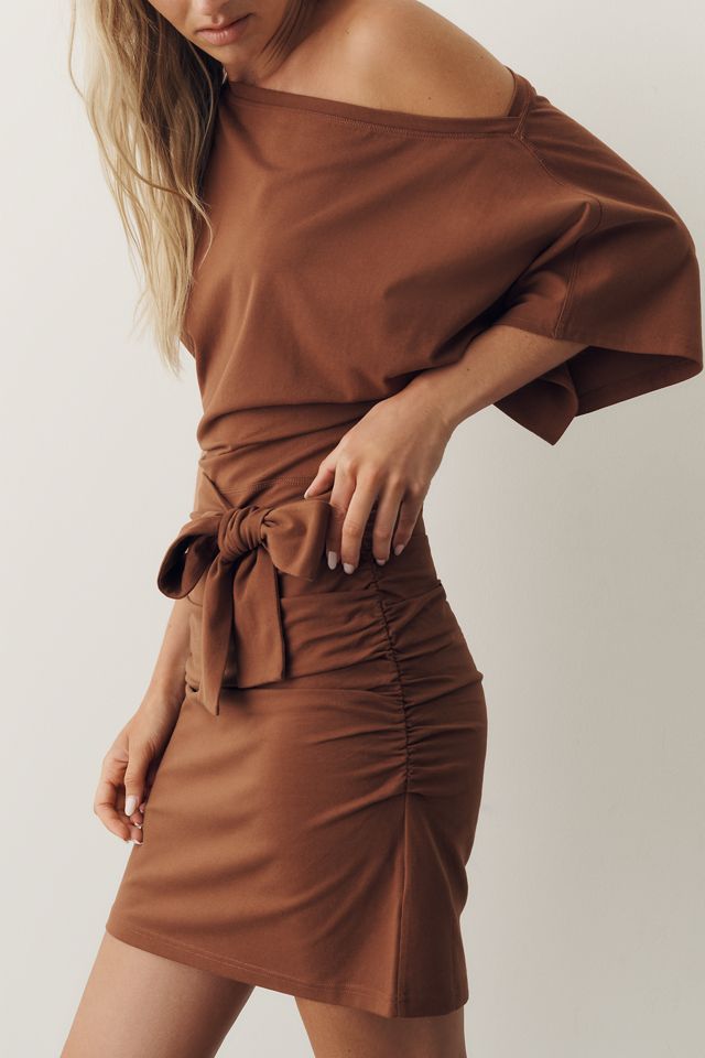 Daily Practice Off-Shoulder Waisted Mini Dress #3