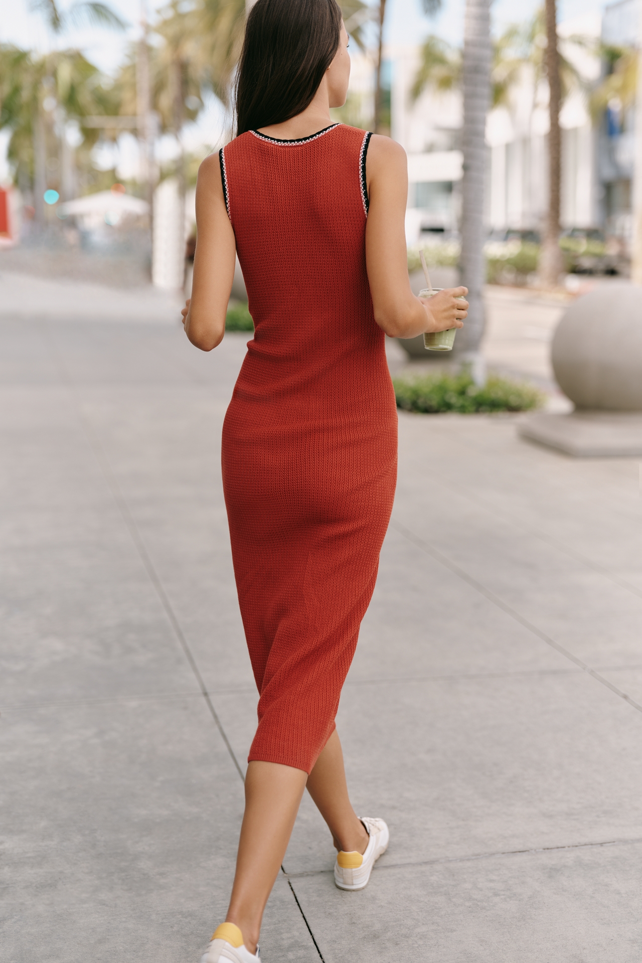 Varley Mikel Knit Midi Dress