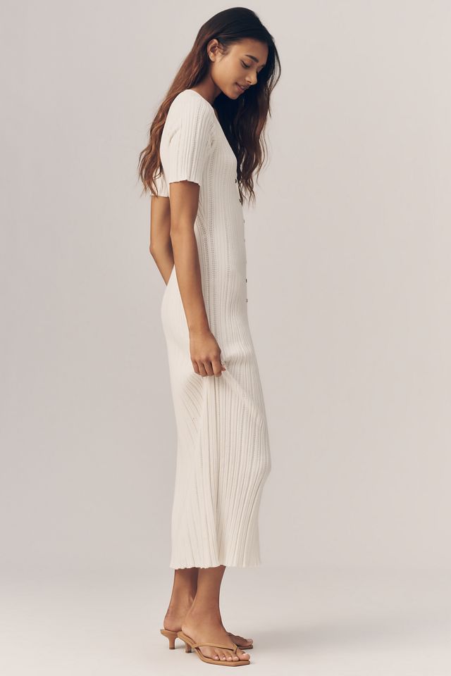 Elexa Knit Dress, Medium in Snow White | Varley