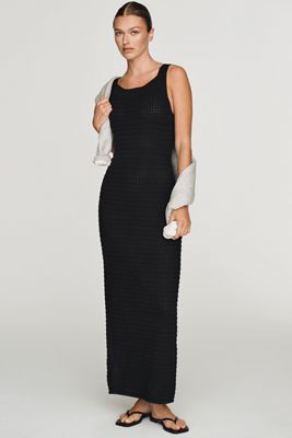 Varley Cusack Knit Cotton Midi Dress