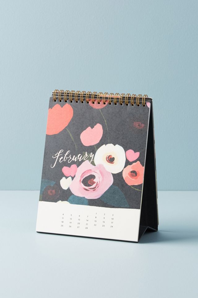 Picturesque Florals 2018 Desk Calendar #1