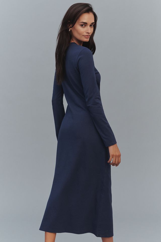 Daily Practice Tie Breaker Long-Sleeve Midi Dress #3