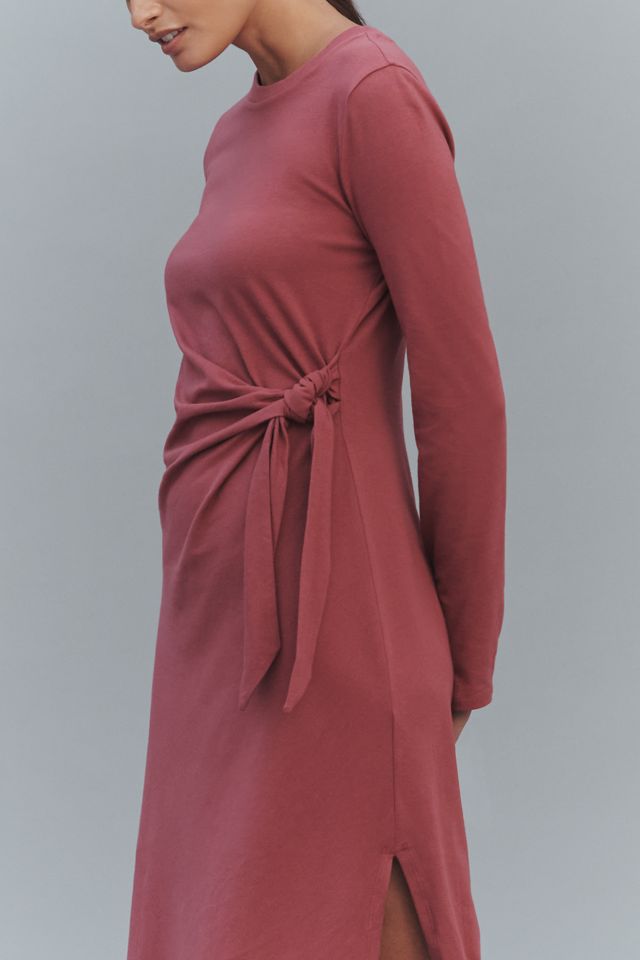 Daily Practice Tie Breaker Long-Sleeve Midi Dress #1