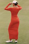 Daily Practice Long-Sleeve Ribbed Maxi Dress