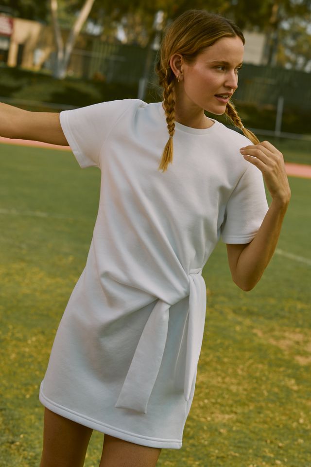 Daily Practice Knotted Cotton Blend Dress #1