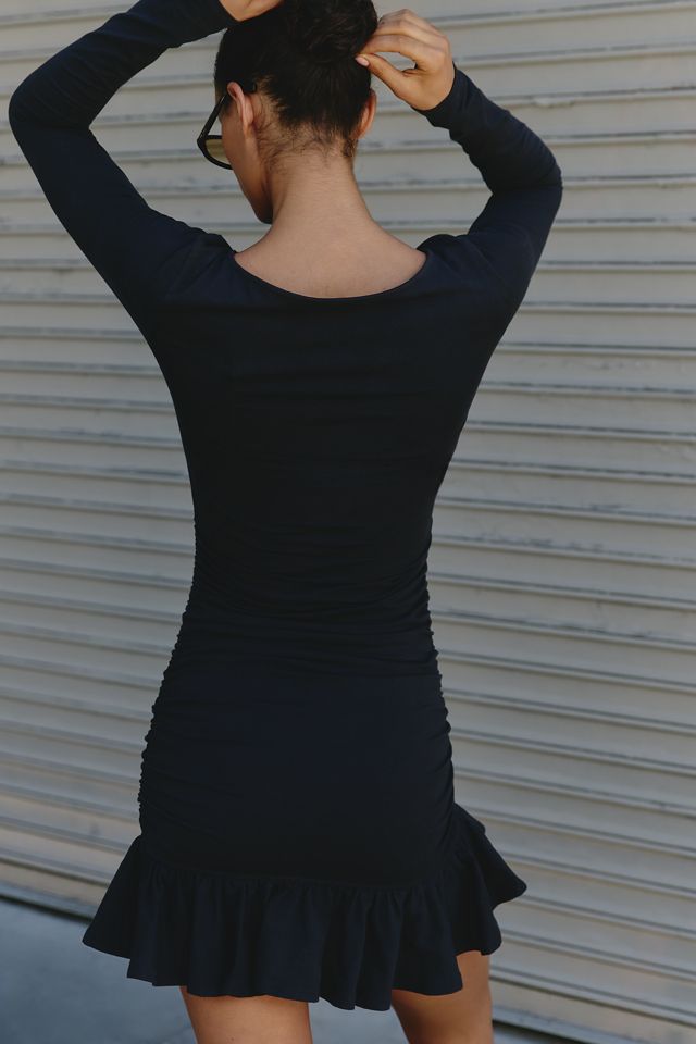 sachin and babi light blue dress Daily Practice Drop-Waist Long-Sleeve Mini Dress