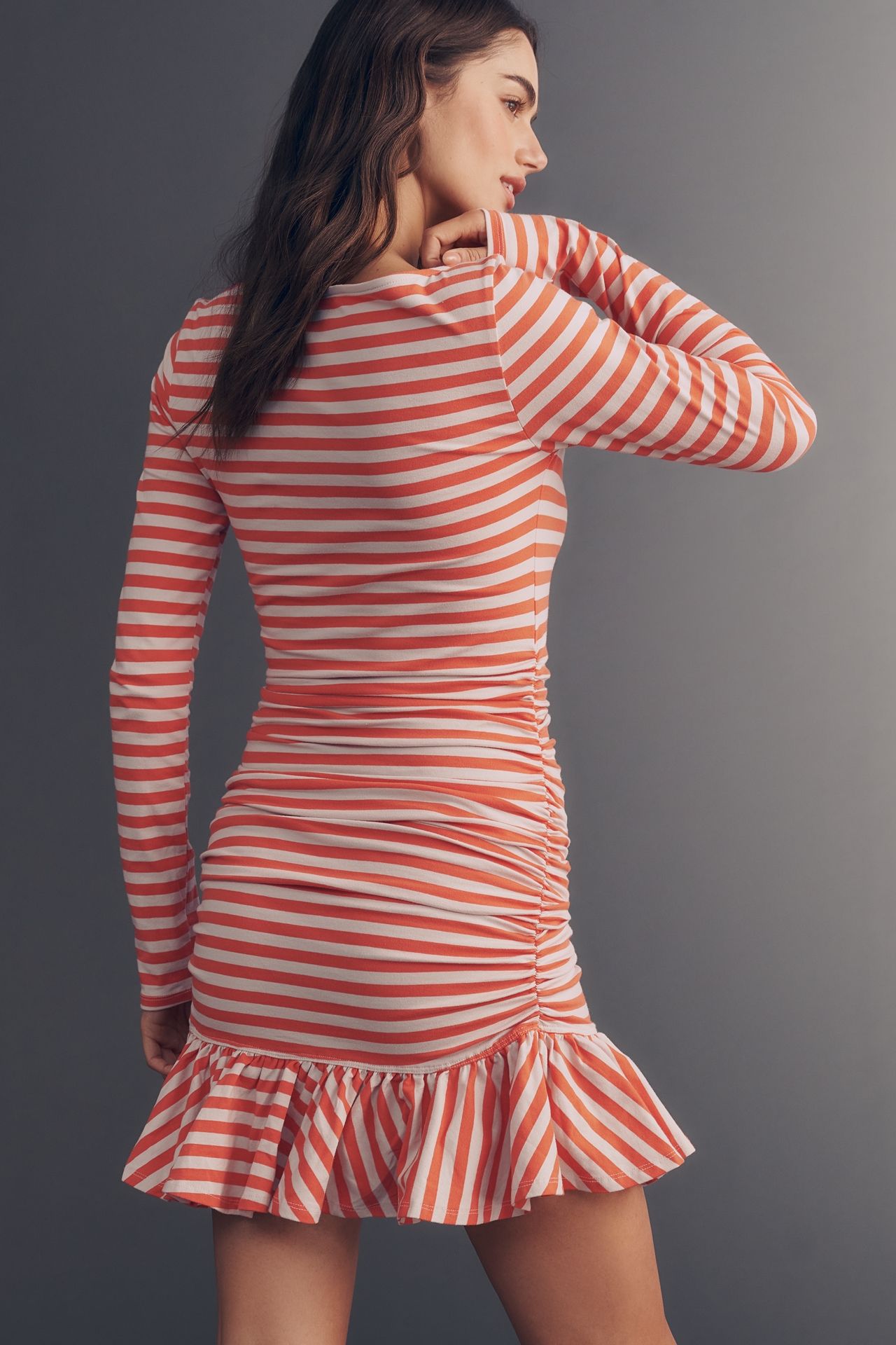 Daily Practice Drop-Waist Long-Sleeve Mini Dress
