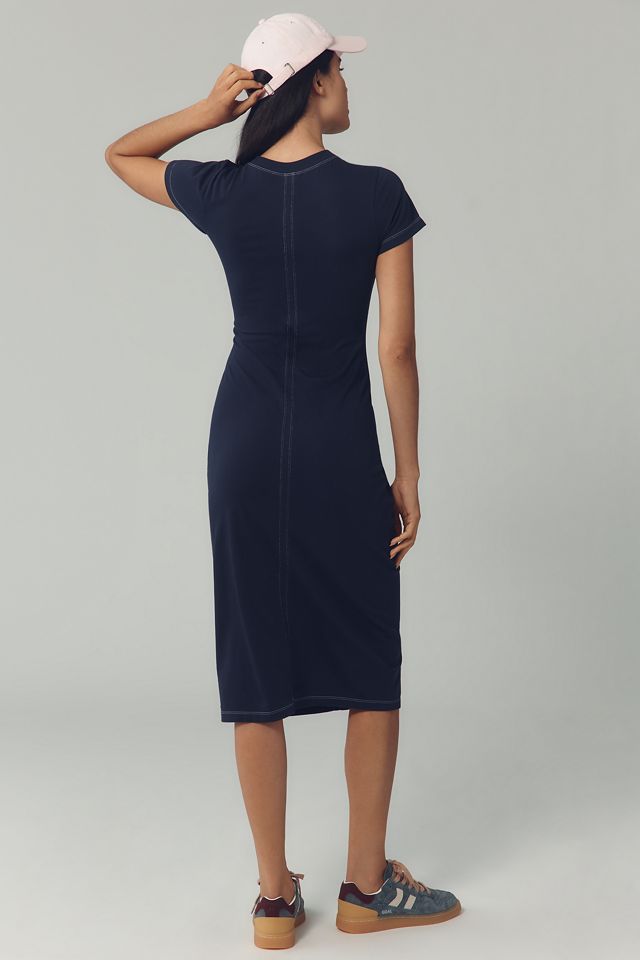 Daily Practice Short-Sleeve Gathered Midi Dress #2